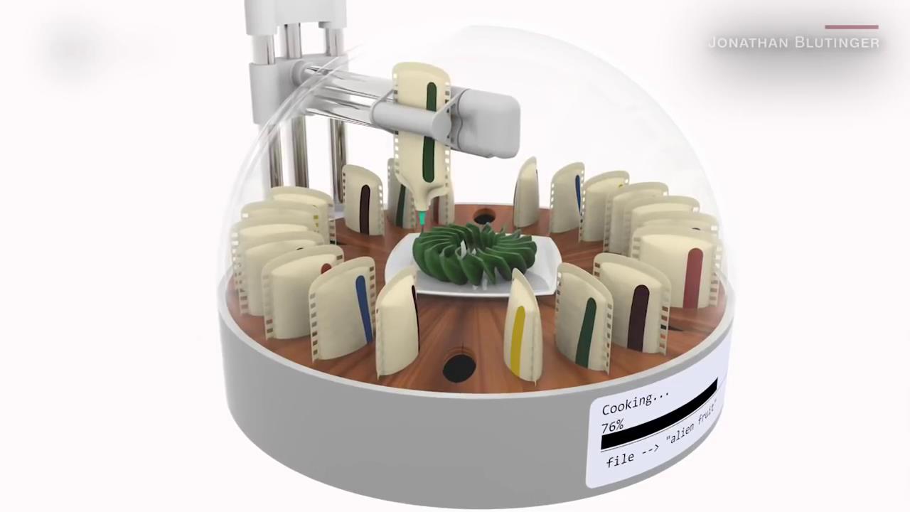 用激光烹飪3D打印食物，選擇性激光烤肉比烤箱節能90%