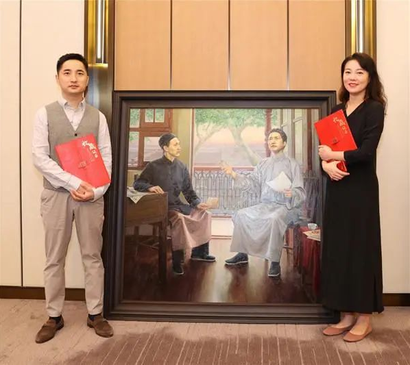 《覺醒年代》里的這一幕，他們用三維建模和3D打印畫成了油畫